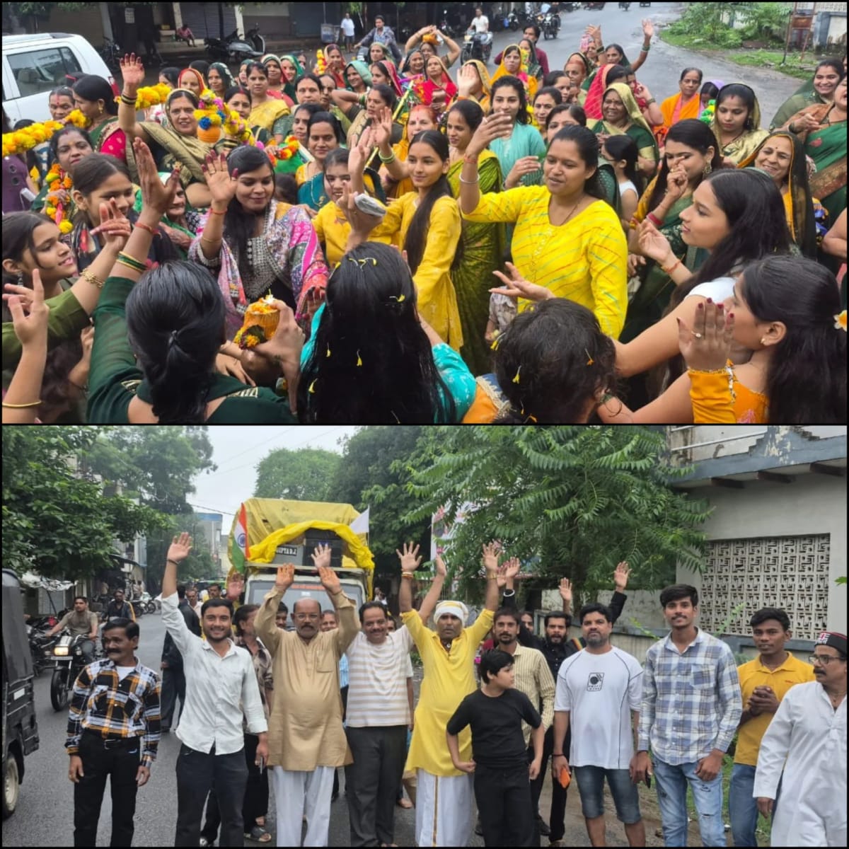असाटी वार्ड से निकली भव्य कांवड़ यात्रा, ‘बम-बम भोले’ के जयकारों से गूंजा शहर